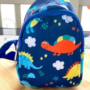 Kids crossbody bag dinosaur print